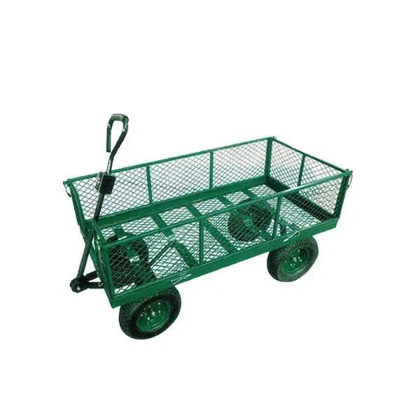 Metal Mesh Air Wheel Garden Tool Cart